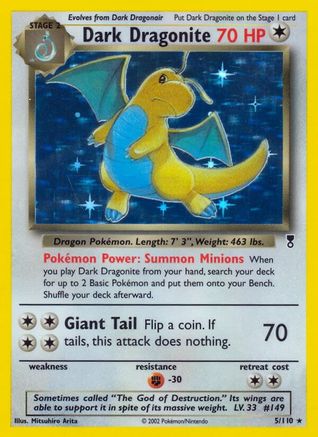 Dark Dragonite (5/110) Reverse Holofoil [Legendary Collection] - Holo Rare