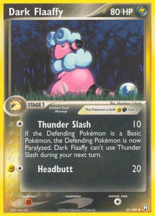 Dark Flaaffy (033/109) Reverse Holofoil [Team Rocket Returns] - Uncommon