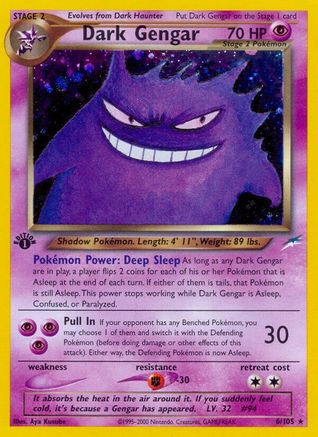 Dark Gengar (6/105) 1st Edition Holofoil [Neo Destiny] - Holo Rare