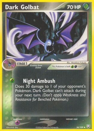 Dark Golbat (034/109) [Team Rocket Returns] - Uncommon
