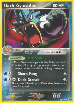 Dark Gyarados (036/109) Reverse Holofoil [Team Rocket Returns] - Uncommon