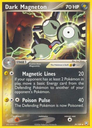 Dark Magneton (039/109) Reverse Holofoil [Team Rocket Returns] - Uncommon