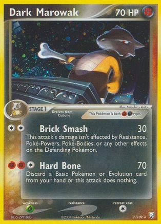 Dark Marowak (007/109) Reverse Holofoil [Team Rocket Returns] - Holo Rare