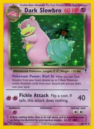 Dark Slowbro (8/110) Reverse Holofoil [Legendary Collection] - Holo Rare