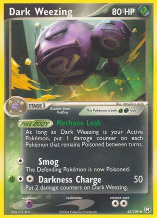 Dark Weezing (042/109) [Team Rocket Returns] - Uncommon