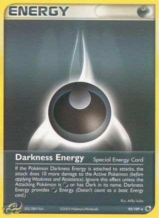 Darkness Energy (Special) (093/109) Reverse Holofoil [Ruby and Sapphire] - Rare