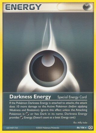 Darkness Energy (Special) (86/106) Reverse Holofoil [Emerald] - Rare