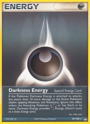 Darkness Energy (Special) (087/108) Reverse Holofoil [Power Keepers] - Rare