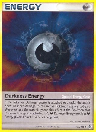 Darkness Energy (129/132) Reverse Holofoil [Secret Wonders] - Uncommon