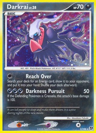 Darkrai (3/106) Reverse Holofoil [Great Encounters] - Holo Rare