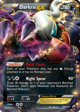 Darkrai EX (088/113) Holofoil [Legendary Treasures] - Ultra Rare
