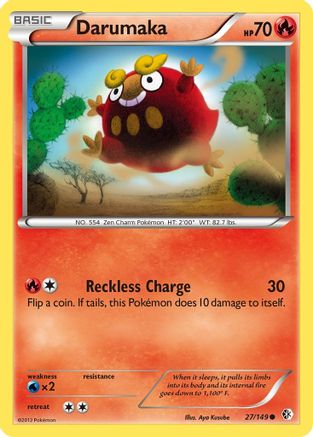 Darumaka (27/149) Reverse Holofoil [Boundaries Crossed] - Common