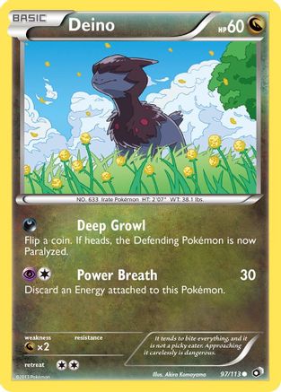Deino (97/113) Reverse Holofoil [Legendary Treasures] - Common