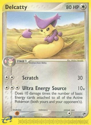 Delcatty (34/100) Reverse Holofoil [Sandstorm] - Uncommon