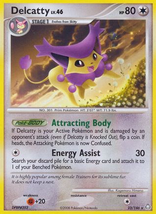 Delcatty (23/146) Reverse Holofoil [Legends Awakened] - Rare