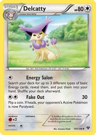 Delcatty (105/146) Reverse Holofoil [XY Base Set] - Uncommon