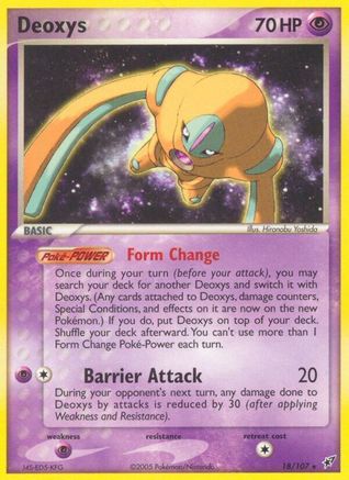 Deoxys (Defense Forme) (18/107) Reverse Holofoil [Deoxys] - Rare