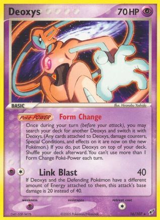 Deoxys (Normal Forme) (16/107) Reverse Holofoil [Deoxys] - Rare