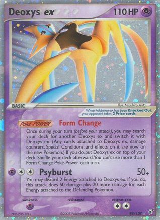 Deoxys ex (Attack Forme) (98/107) Holofoil [Deoxys] - Ultra Rare