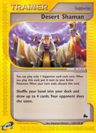 Desert Shaman (123/144) Reverse Holofoil [Skyridge] - Uncommon