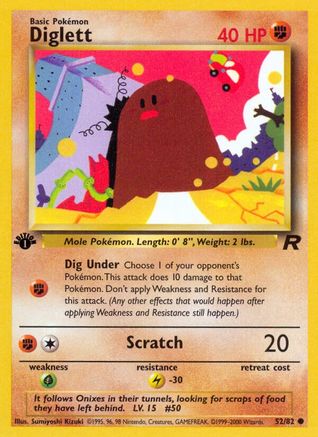 Diglett (052/82) 1st Edition [Team Rocket] - Common