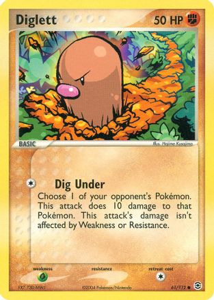 Diglett (061/112) [FireRed & LeafGreen] - Common