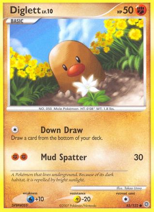 Diglett (085/132) Reverse Holofoil [Secret Wonders] - Common