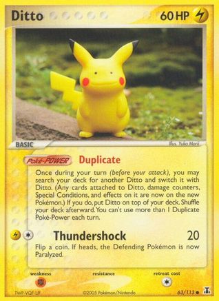 Ditto (Pikachu) (063/113) [Delta Species] - Common