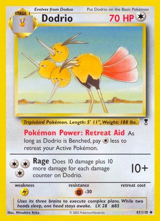 Dodrio (41/110) Reverse Holofoil [Legendary Collection] - Uncommon
