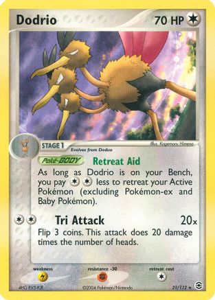 Dodrio (21/112) Reverse Holofoil [FireRed & LeafGreen] - Rare