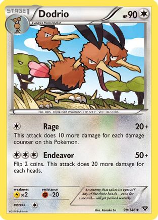Dodrio (99/146) Reverse Holofoil [XY Base Set] - Uncommon