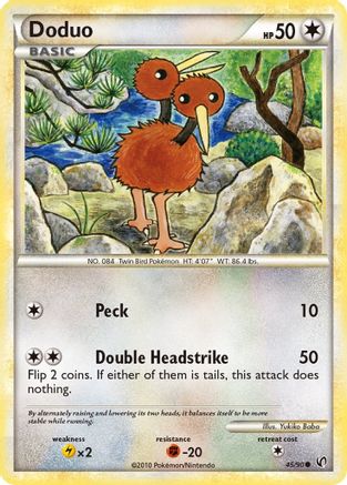 Doduo (45/90) Reverse Holofoil [Undaunted] - Common