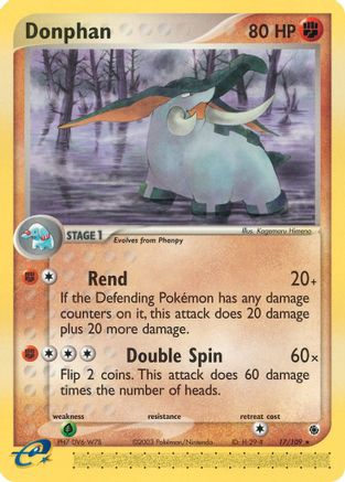 Donphan (17/109) Reverse Holofoil [Ruby and Sapphire] - Rare