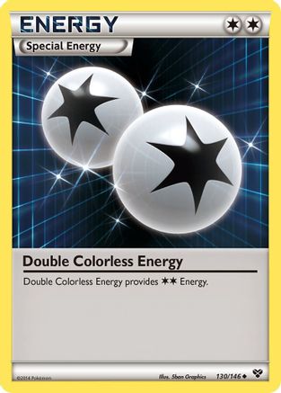 Double Colorless Energy (130/146) Reverse Holofoil [XY Base Set] - Uncommon