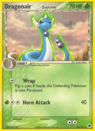 Dragonair (Delta Species) (28/101) Reverse Holofoil [Dragon Frontiers] - Uncommon