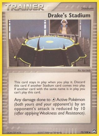 Drake's Stadium (72/108) Reverse Holofoil [Power Keepers] - Uncommon