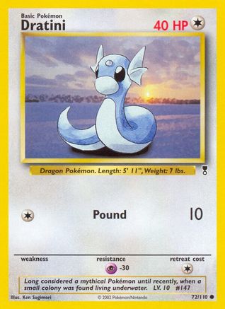 Dratini (072/110) Reverse Holofoil [Legendary Collection] - Common