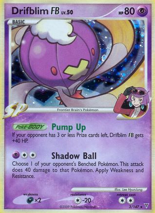 Drifblim FB (3/147) Reverse Holofoil [Supreme Victors] - Holo Rare