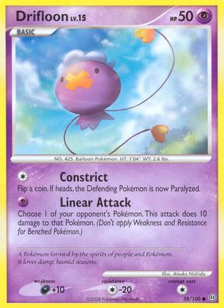 Drifloon (58/100) Reverse Holofoil [Stormfront] - Common