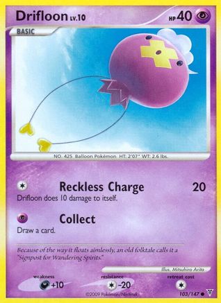Drifloon (103/147) Reverse Holofoil [Supreme Victors] - Common
