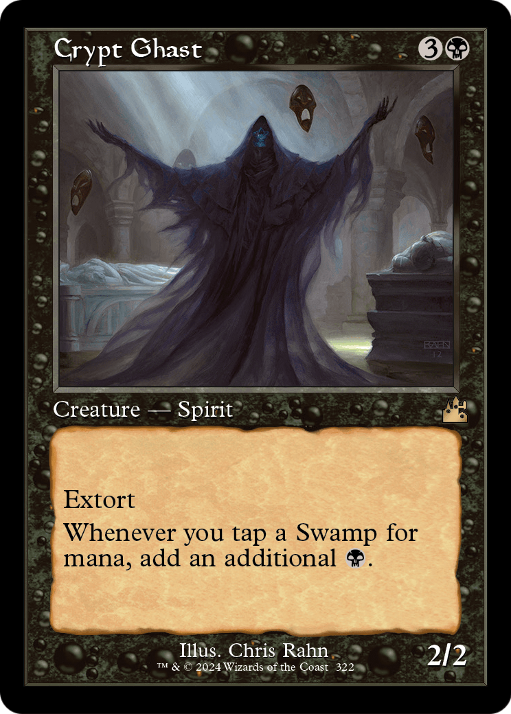 Crypt Ghast (Retro Frame) (RVR-322) - Ravnica Remastered Foil