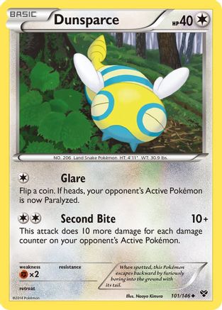 Dunsparce (101/146) Reverse Holofoil [XY Base Set] - Uncommon