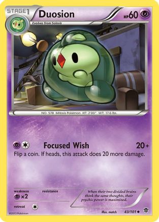 Duosion (43/101) Reverse Holofoil [Plasma Blast] - Uncommon
