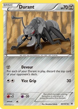 Durant (83/101) Reverse Holofoil [Noble Victories] - Uncommon