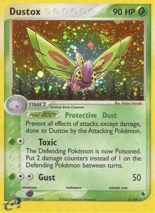 Dustox (006/109) Reverse Holofoil [Ruby and Sapphire] - Holo Rare