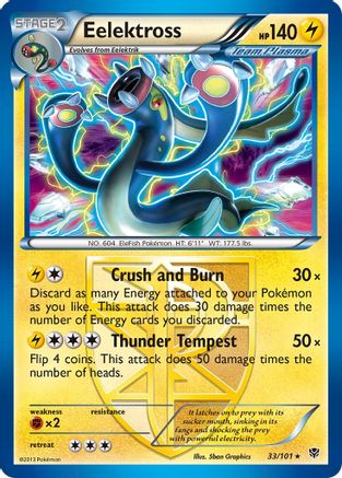 Eelektross (Team Plasma) (033/101) Reverse Holofoil [Plasma Blast] - Holo Rare
