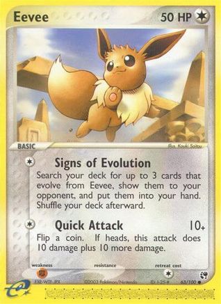 Eevee (063/100) Reverse Holofoil [Sandstorm] - Common