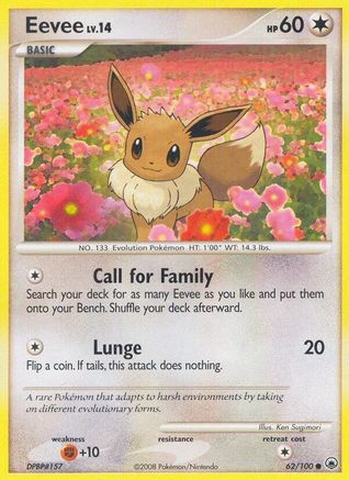 Eevee (062/100) Reverse Holofoil [Majestic Dawn] - Common