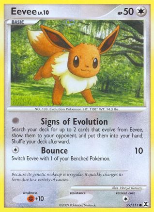 Eevee (059/111) Reverse Holofoil [Rising Rivals] - Common