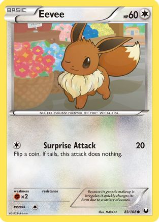 Eevee (083/108) Reverse Holofoil [Dark Explorers] - Common